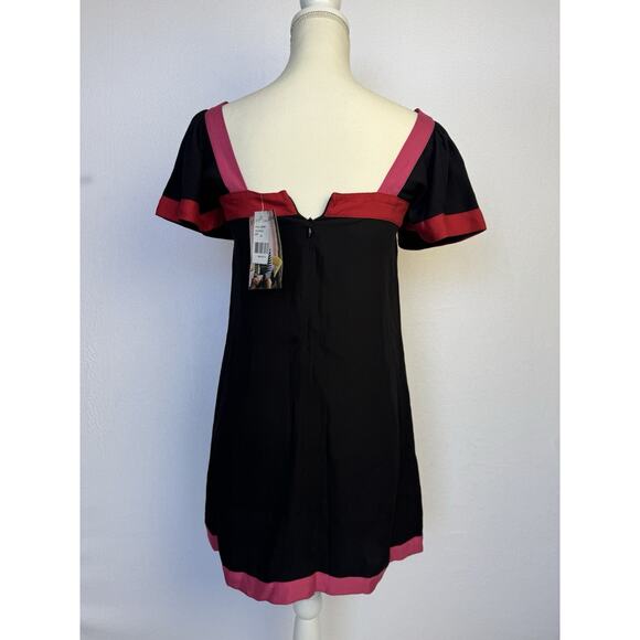 Vtg Dead Stock 90’s Betsey Johnson Black Dress Short Sleeve Made In USA Size 4 - Picture 3 of 7